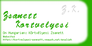 zsanett kortvelyesi business card